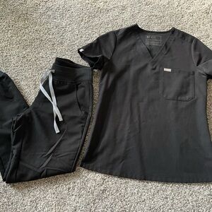 Black xs figs scrubs